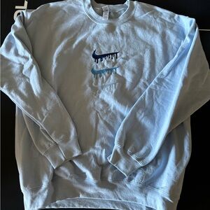 Customized Nike Drip Crewneck & Royal Blue Crewneck Bundle